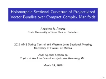 Holomorphic Sectional Curvature of Projectivized  Vector Bundles over Compact Complex Manifolds