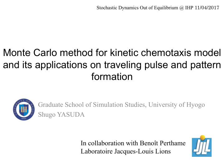 monte carlo method for kinetic chemotaxis model and its