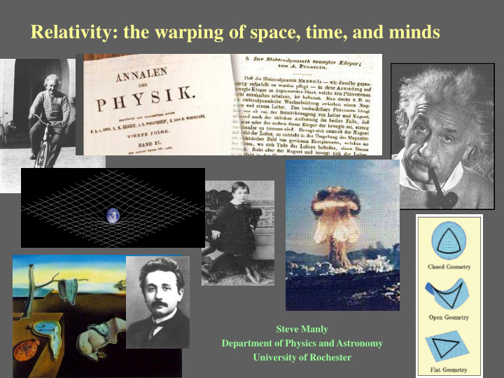 relativity the warping of space time and minds