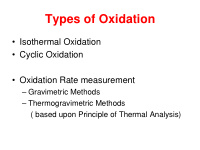 types of oxidation