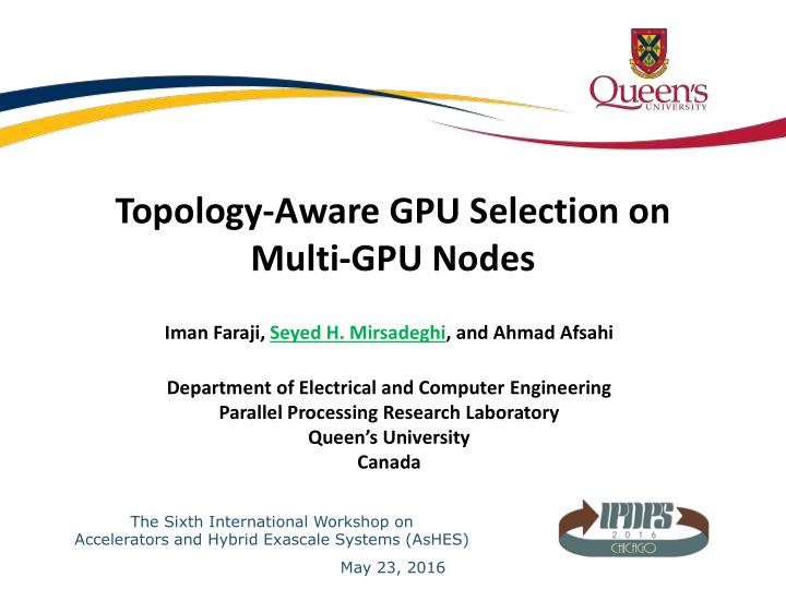 multi gpu nodes