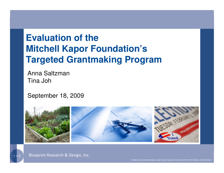 evaluation of the mitchell kapor foundation s targeted