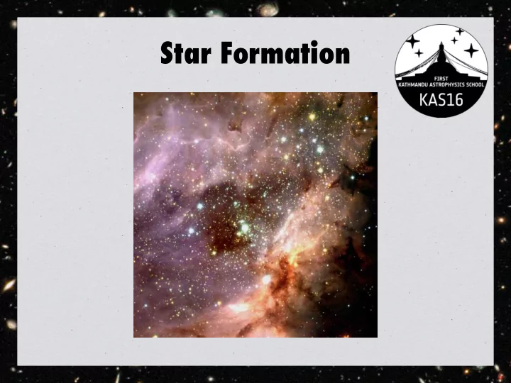 star formation dark matter and baryons