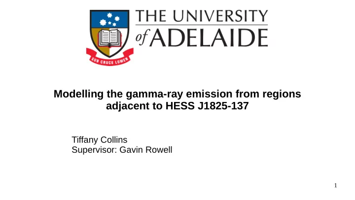 modelling the gamma ray emission from regions adjacent to