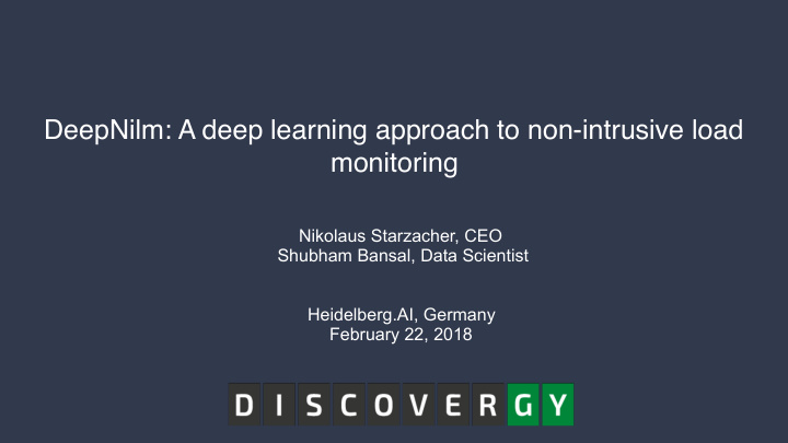 deepnilm a deep learning approach to non intrusive load