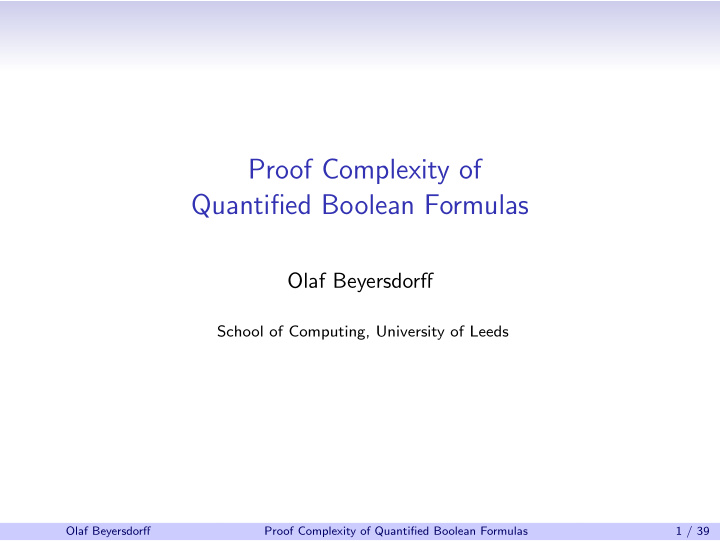 proof complexity of quantified boolean formulas