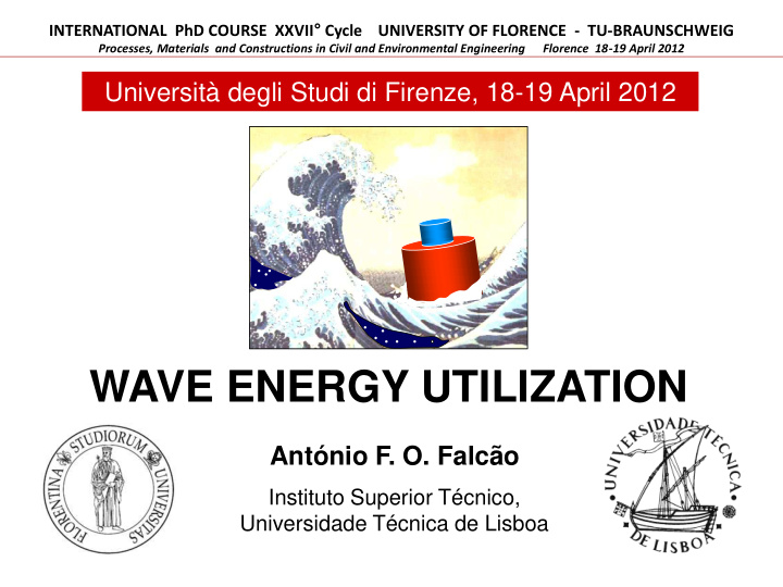 wave energy utilization
