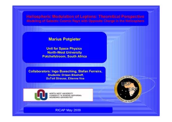 Heliospheric Modulation of Leptons: Theoretical Perspective  Modeling of Galactic Cosmic Rays with
