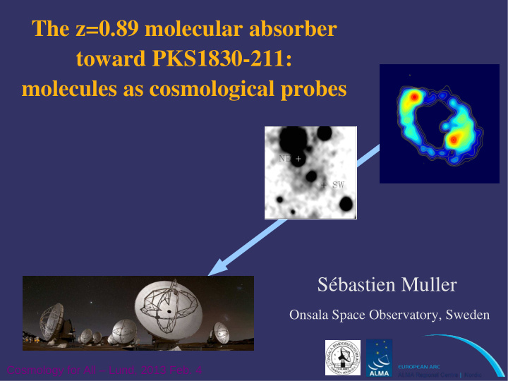 the z 0 89 molecular absorber toward pks1830 211