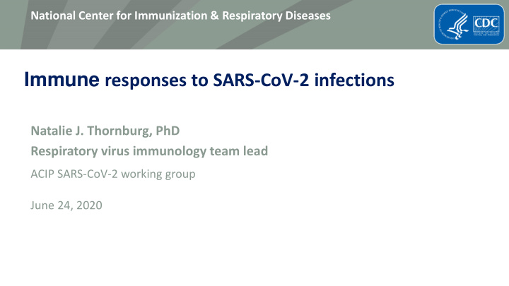immune responses to sars cov 2 infections
