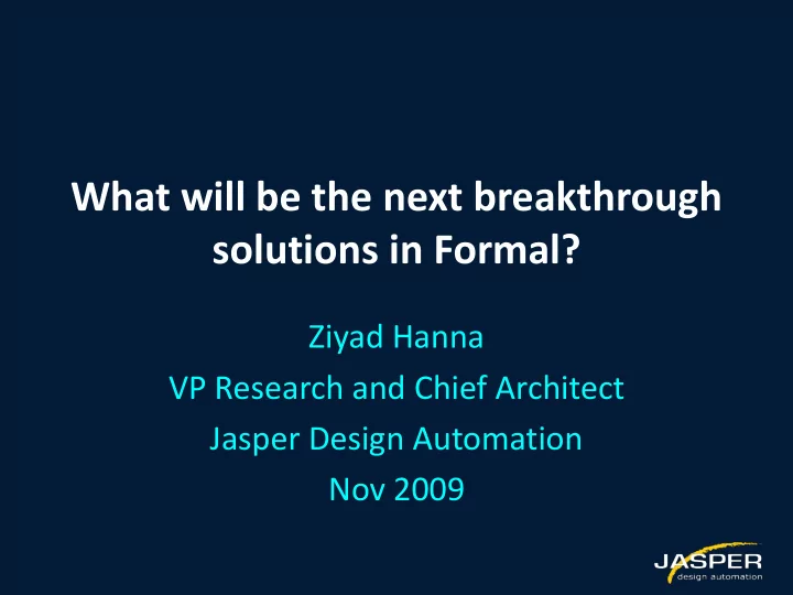 solutions in formal