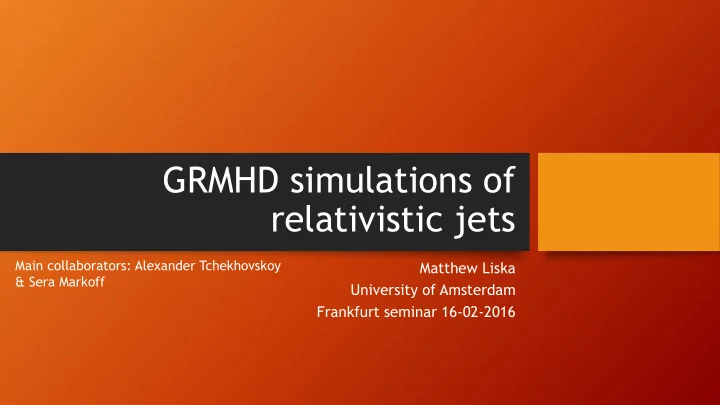 relativistic jets
