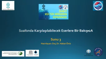 Sunu 3 Hazrlayan: Do.Dr. Hakan niz  APALAR