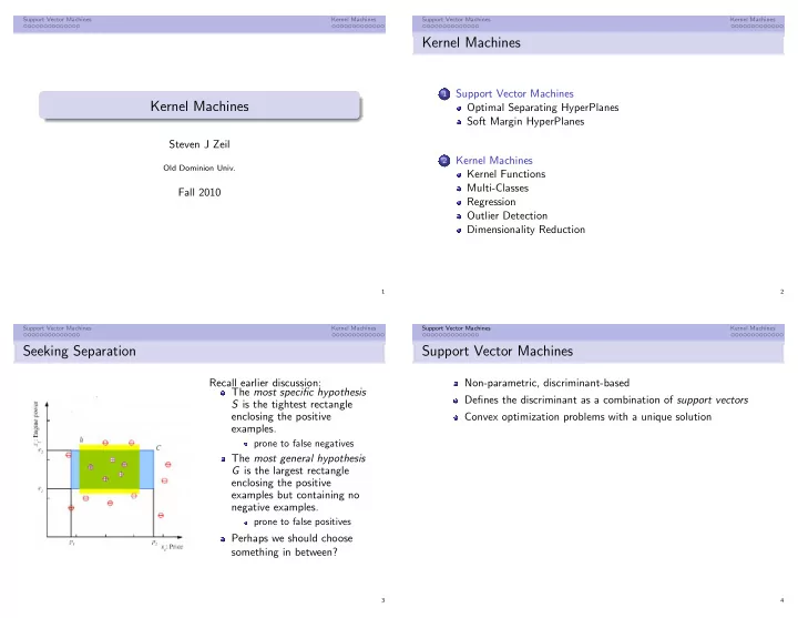 kernel machines