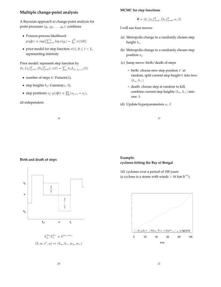 multiple change point analysis