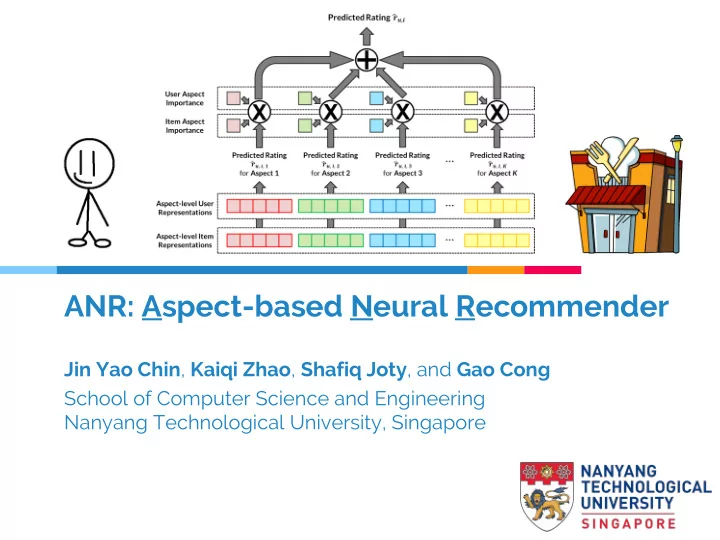 anr aspect based neural recommender
