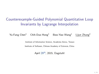 Counterexample-Guided Polynomial Quantitative Loop  Invariants by Lagrange Interpolation Yu-Fang