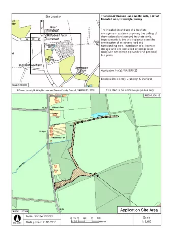 Application Site Area  2006 Aerial Photos  Application Number : WA10/0425  Aerial 1 : The former