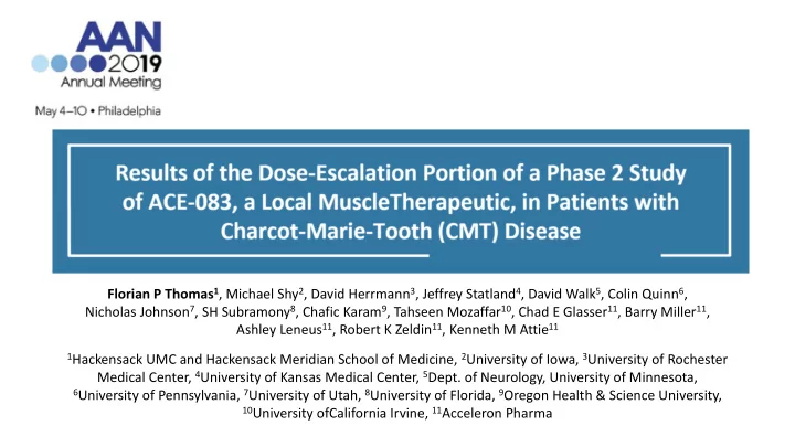 ace 083 a local muscle therapeutic