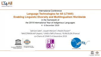 Language Technologies for All (LT4All):  Enabling Linguistic Diversity and Multilingualism