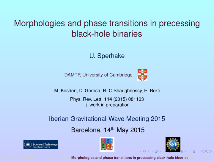 morphologies and phase transitions in precessing black