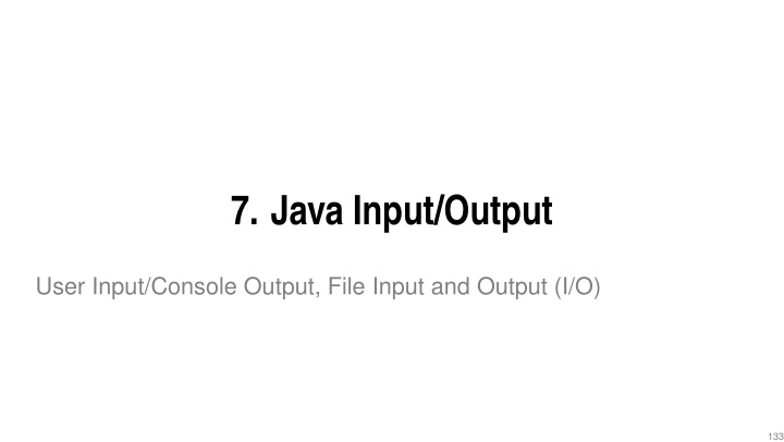 7 java input output