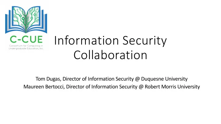 information security collaboration