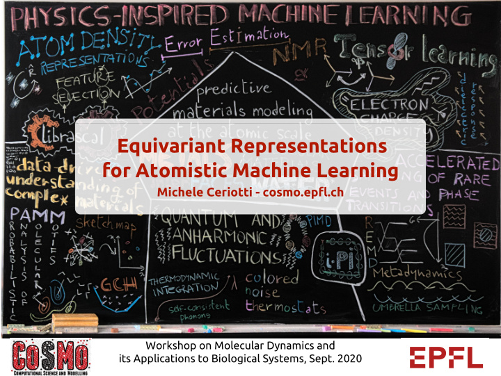 equivariant representations for atomistic machine learning
