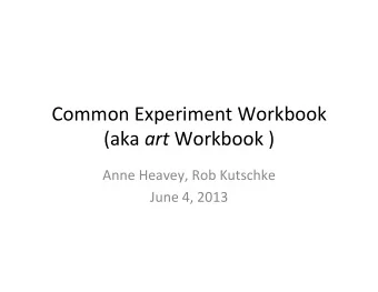 Common  Experiment  Workbook   (aka   art Workbook  )    Anne  Heavey,