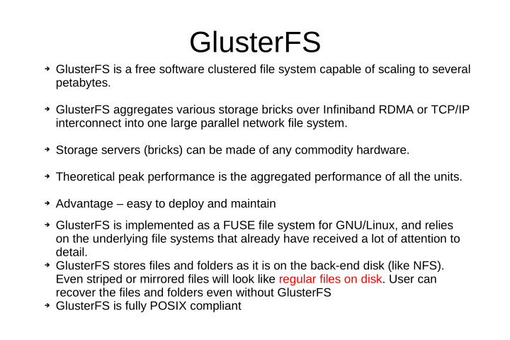 glusterfs