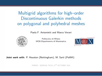 O  .  MODELING AND SCIENTIFIC COMPUTING  .  MODELLISTICA E CALCOLO SCIENTIFICO  .  . . M  .  X