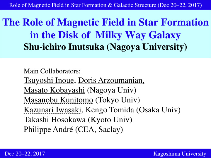 the role of magnetic field in star formation in the disk