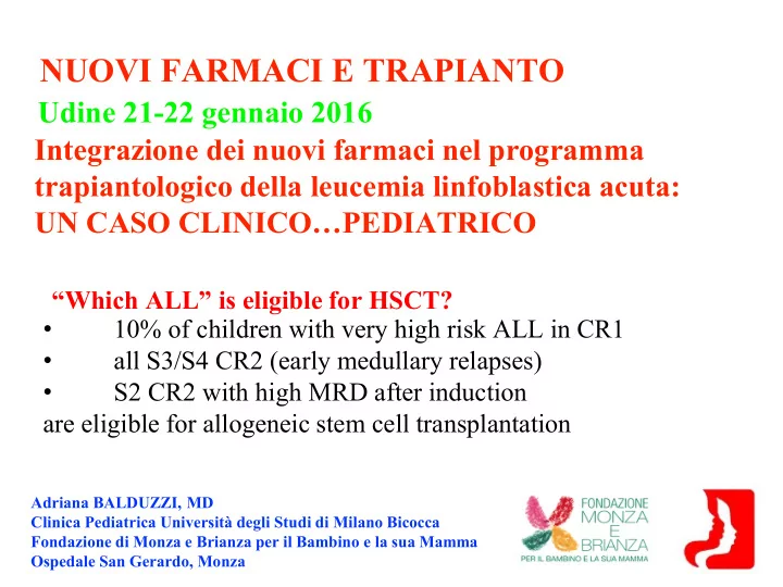 nuovi farmaci e trapianto