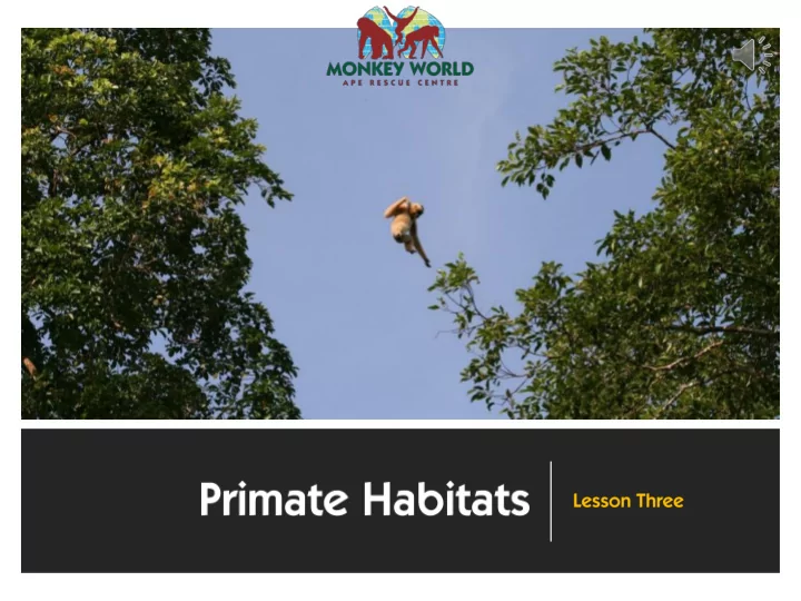 habitats near the equator but