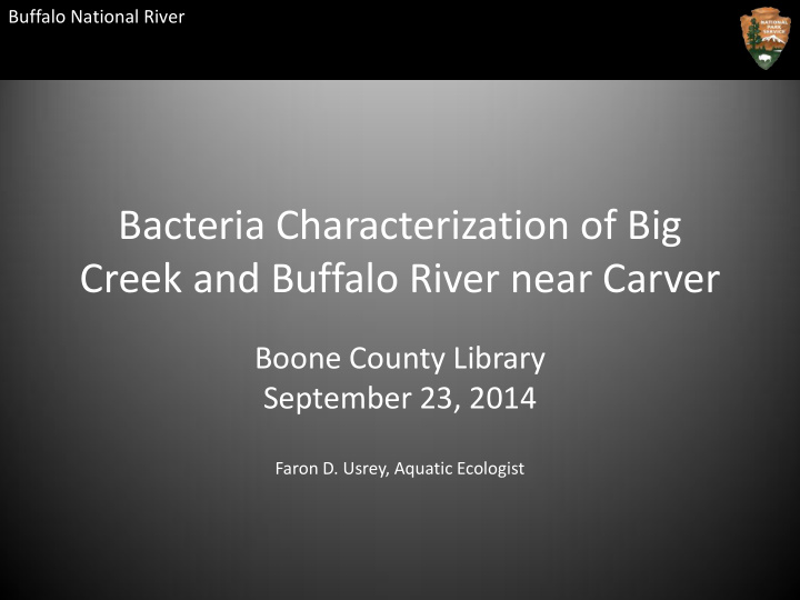 creek and buffalo river near carver