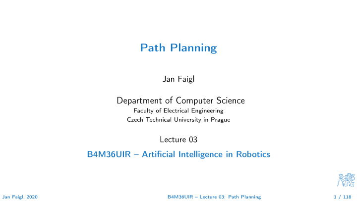 path planning