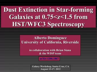 Dust Extinction in Star-forming  Dust Extinction in Star-forming  Galaxies at 0.75&lt;z&lt;1.5 from