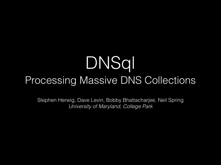 dnsql