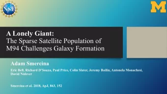 A Lonely Giant:  The Sparse Satellite Population of  M94 Challenges Galaxy Formation  Adam Smercina