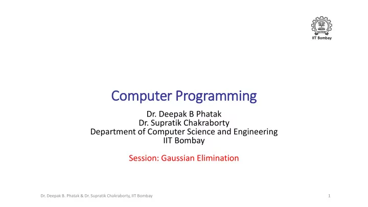 computer programming