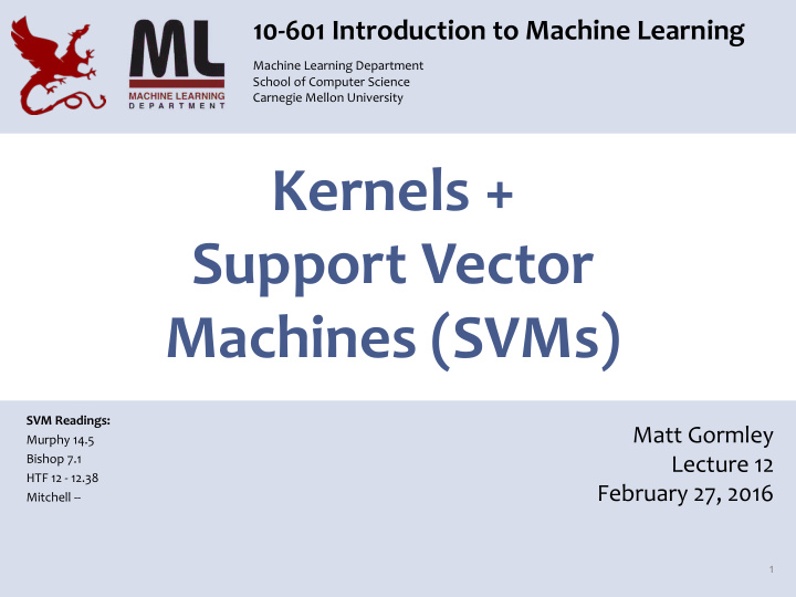 kernels support vector machines svms