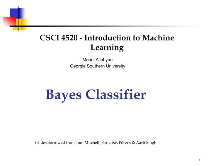 bayes classifier