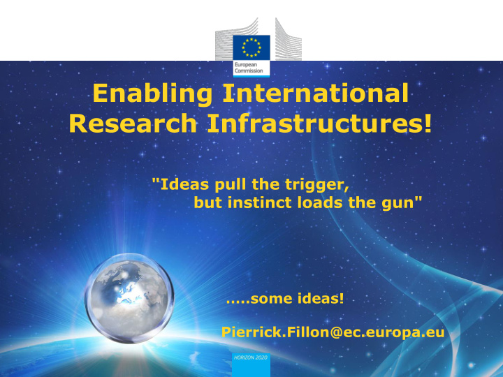 research infrastructures