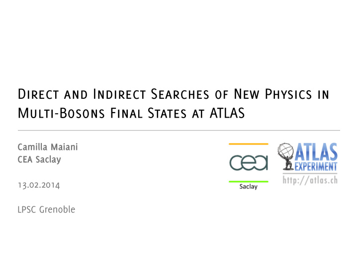 direct and indirect searches of new physics in multi