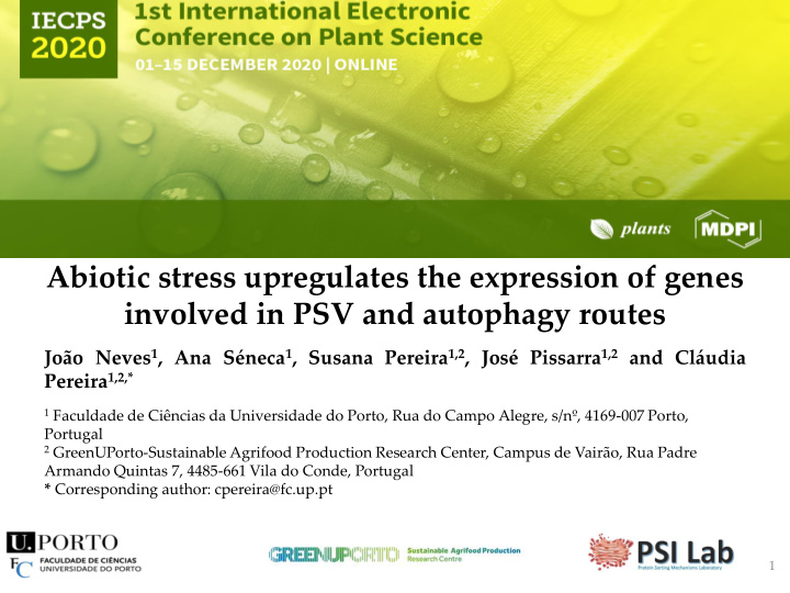 abiotic stress upregulates the expression of genes