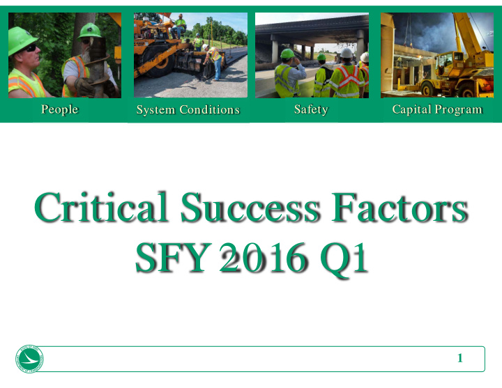 critical success factors sfy 2016 q1