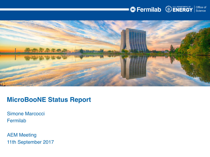 microboone status report