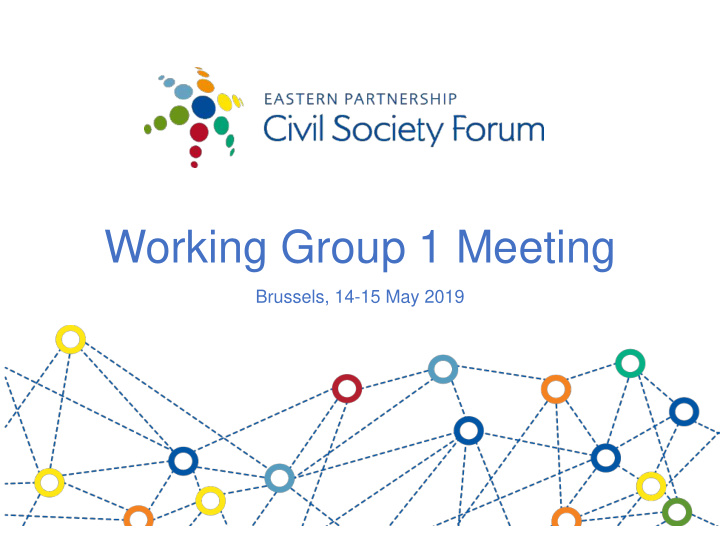 working group 1 meeting