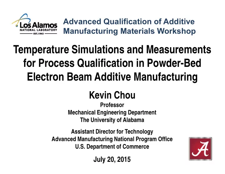temperature simulations and measurements p for process