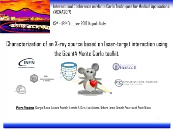 Characterization of an X-ray source based on laser-target interaction using  the Geant4 Monte Carlo